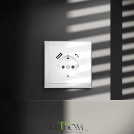 Розетка с USB, A+C Voltum S70 VLS040501  Voltum VLS040501