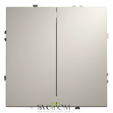 Выключатель двухклавишный Voltum S70 VLS020103  Voltum VLS020103