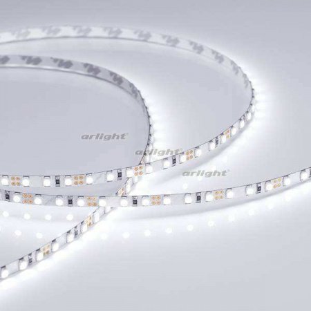 ARLIGHT Лента RT 2-5000 12V White6000 5mm 2x (3528, 600 LED, LUX) (Arlight, 9.6 Вт/м, IP20)
