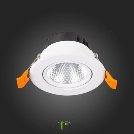 ST211.548.08.36 Св-к встр. Белый LED 1*8W 4000K 640Lm Ra80 36° IP20 D86xH50 220-240V Встраиваемые светильники ST LUCE