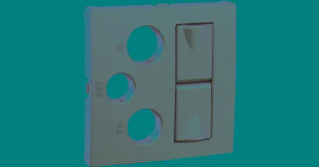 Лицевая панель для мультимедийных розеток R-TV-SAT-2xRJ45 Logus90 Efapel 90773 TAL