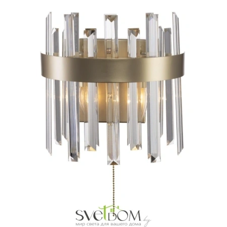 Citilux Лаура CL301422 Бра хрустальное с выключателем Шампань CITILUX