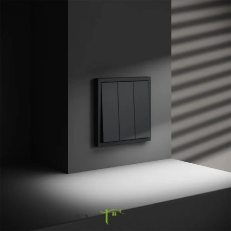 Выключатель трехклавишный Voltum S70 VLS030107  VLS030107 Voltum