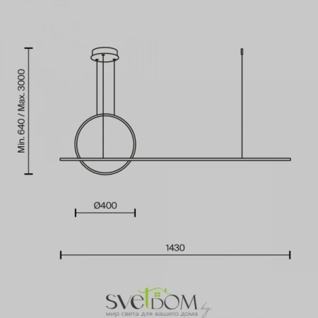 Подвесные светильники Maytoni MOD247PL-L49BK от Магазина Svetdom.by