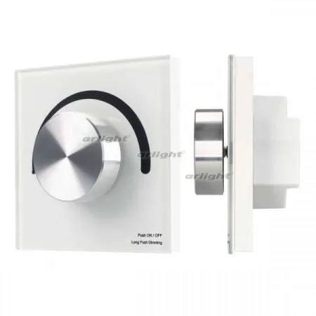 ARLIGHT Панель SMART-P1-DIM-G-IN White (3V, Rotary, 2.4G) (Arlight, IP20 Пластик, 5 лет)