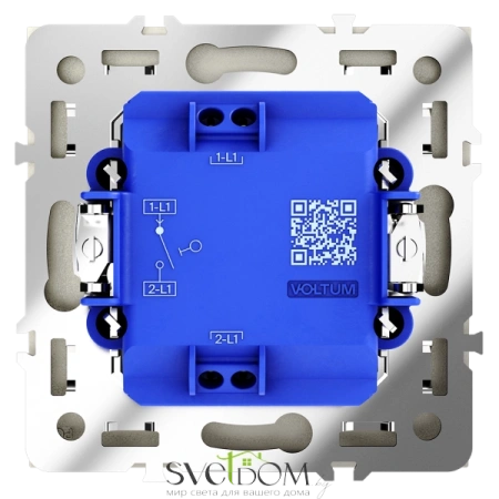 Выключатель одноклавишный Voltum S70 VLS010104  Voltum VLS010104