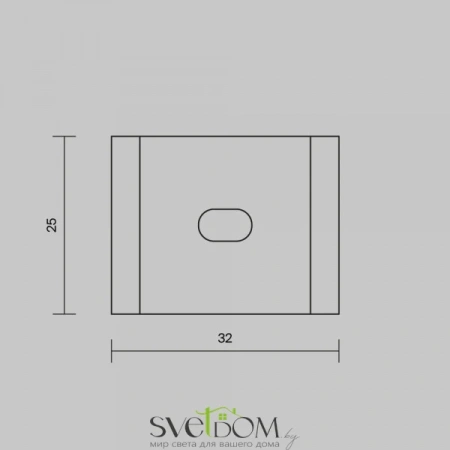 Комплект креплений (для профиля 50x50) 4 шт. ALM-5050B-MT 642089 Maytoni