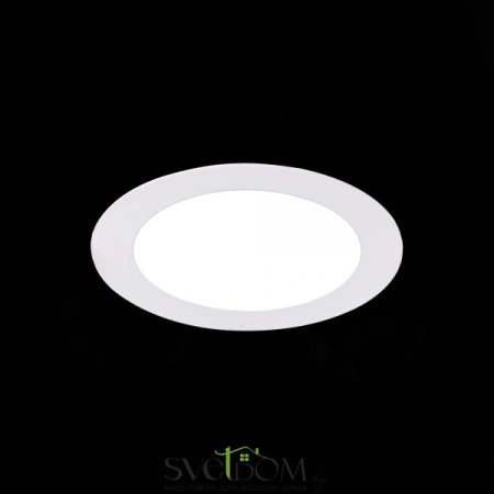 ST210.538.08 Св-к встр. Белый LED 1*8W 3000K 640Lm Ra80 110° IP20 D120xH30 220-240V Встраиваемые светильники ST LUCE