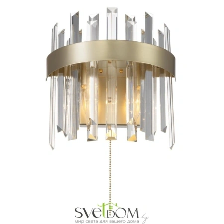 Citilux Лаура CL301422 Бра хрустальное с выключателем Шампань CITILUX