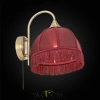 Citilux Базель CL407313 Бра с бордовым абажуром и выключателем CITILUX