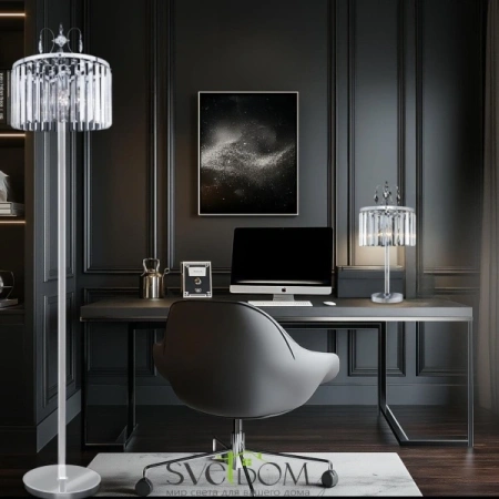 Citilux Инга CL335941 Торшер хрустальный Хром CITILUX