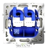 Розетка компьютерная двойная Voltum S70 VLS060204  Voltum VLS060204