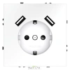 Розетки с USB Voltum S70 VLS040402  Voltum VLS040402