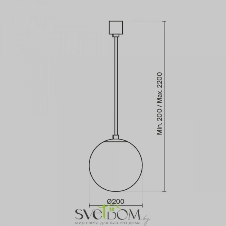 Подвесные светильники Maytoni P039PL-5W3K-20-B от Магазина Svetdom.by