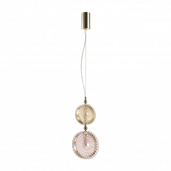 5412/13LA L-VISION ODL_EX23 50 золотой/желтый/розовый металл/стекло Подвес LED 13W 4000K CARAMELLA