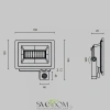 Прожектор Outdoor FL001-L30B4KSR Maytoni
