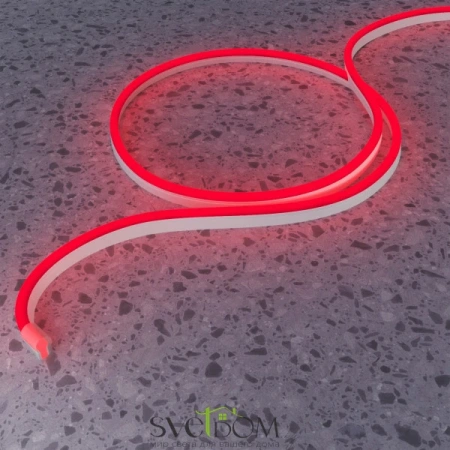 Гибкий неон 25x13 220В 8Вт/м Red IP65 50м | Svetdom.by