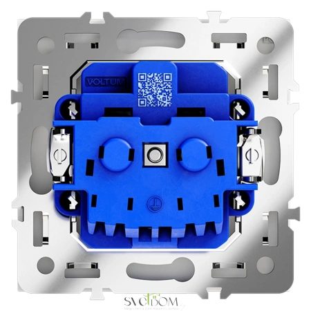 Розетки электрические с заземлением Voltum S70 VLS040102  Voltum VLS040102