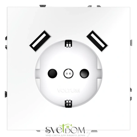 Розетки с USB Voltum S70 VLS040402  Voltum VLS040402