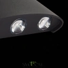 SL089.401.06 Светильник уличный настенный ST-Luce Черный кварцевый LED 6*1W 4000K BISELLO ST LUCE