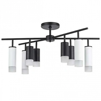 Lightstar LR7283748641 Люстра RULLO 8х50W GU10 ЧЕРНЫЙ/БЕЛЫЙ (571728+214437-4+214486-4+202431-8)