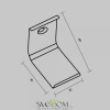 Комплект креплений (для профиля 30x30) 4 шт., ALM-3030-MT 642074 Maytoni