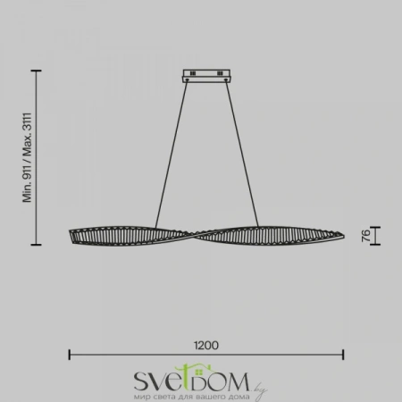 Подвесные светильники Maytoni P097PL-L36BS3K от Магазина Svetdom.by