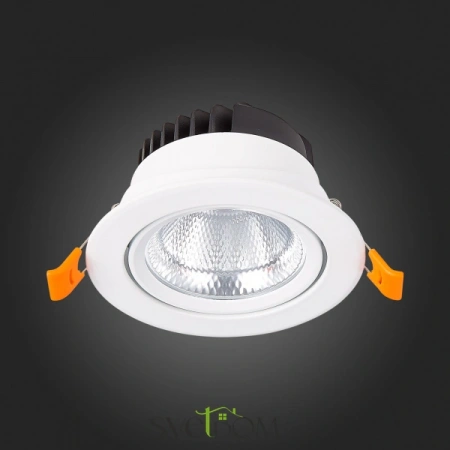 ST211.538.10.36 Св-к встр. Белый LED 1*10W 3000K 750Lm Ra80 36° IP20 D109xH65 220-240V Встраиваемые светильники ST LUCE