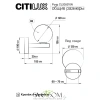 Citilux Рунд CL205310N Бра с выключателем Бронза CITILUX