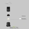 Встраиваемый светильник Technical DL120-10W-2.7K-TRS-B Maytoni
