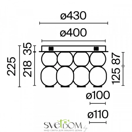 Потолочные светильники Maytoni MOD273CL-L60G3K от Магазина Svetdom.by