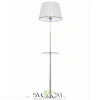 Citilux Линц CL402970T Торшер хром со столиком и белым абажуром CITILUX