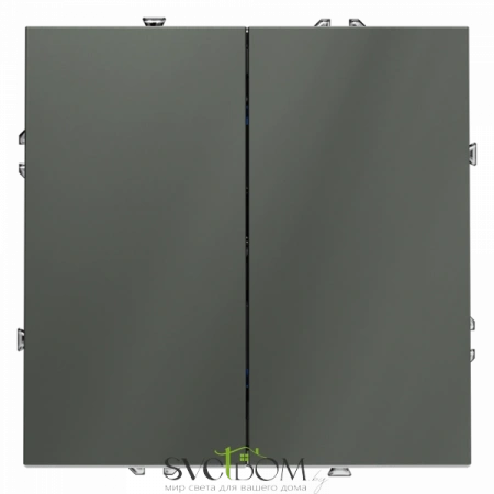 Выключатель двухклавишный Voltum S70 VLS020106  VLS020106 Voltum