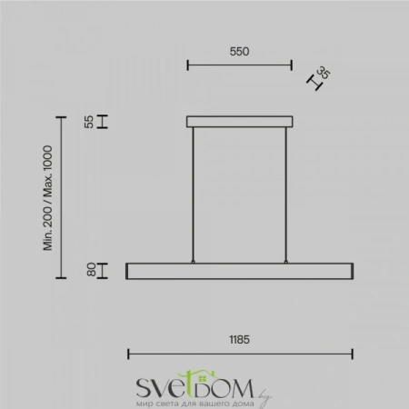 Подвесные светильники Maytoni P010PL-L30B4K от Магазина Svetdom.by