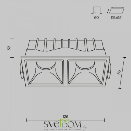 Фото Встраиваемые светильники Maytoni DL043-02-10W4K-D-SQ-W Встраиваемые светильники Maytoni DL043-02-10W4K-D-SQ-W от Магазина Svetdom.by