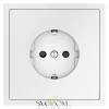 Розетки электрические с заземлением и шторками  Voltum S70 VLS040202  Voltum VLS040202