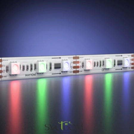 Светодиодная лента 12В 5050 14,4Вт/м RGB 5м IP 68 201245 Maytoni
