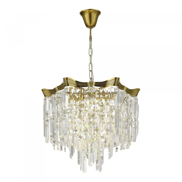 SL1659.303.07 Светильник подвесной ST-Luce Латунь/Прозрачный E14 7*60W OFELIA