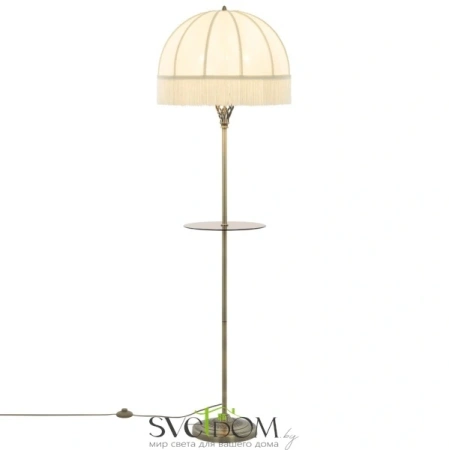 Citilux Базель CL407931T Торшер бронза со столиком и бежевым абажуром CITILUX
