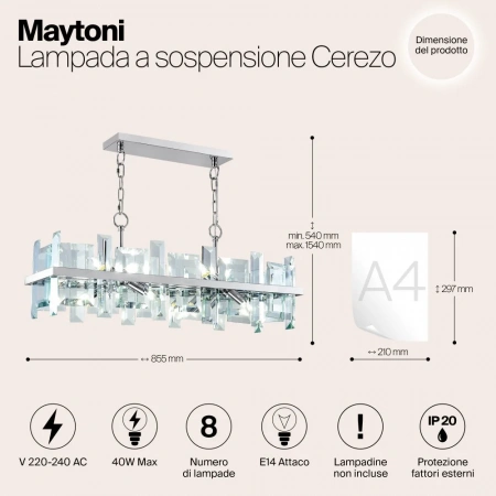Подвесные светильники Maytoni MOD201PL-08N от Магазина Svetdom.by