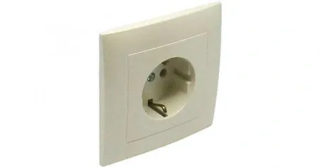 Розетка 2к+з с защитными шторками в сборе Logus90 Efapel 90138 CPE