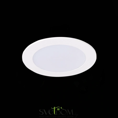 ST209.538.09 Св-к встр. Белый LED 1*9W 3000K 585Lm Ra80 110° IP20 D145xH8 90-265V Встраиваемые светильники ST LUCE