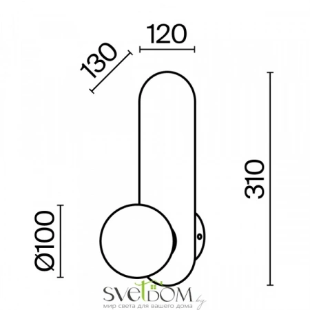 Настенные светильники MOD419WL-01B Maytoni | Svetdom.by
