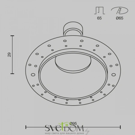Встраиваемые светильники Maytoni DL126-GU10-TRS-MG от Магазина Svetdom.by