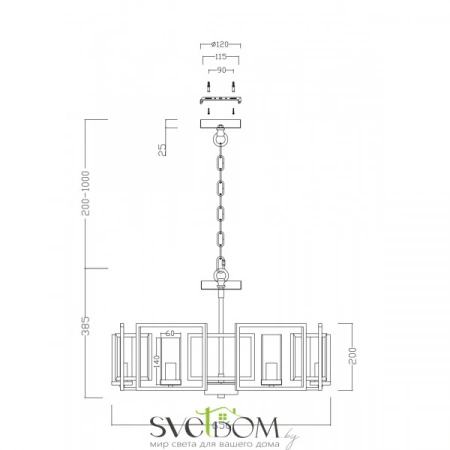 Подвесные светильники Maytoni H009PL-06G от Магазина Svetdom.by