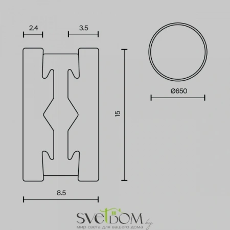 TRX154-R-D650-B Maytoni