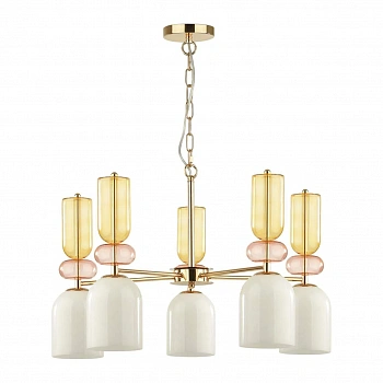 4589/5 MODERNI LN22 133 золотой Люстра E27 5*40W 220V GILLIAN
