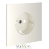 Накладка для розетки с заземлением Voltum S70 Хлопок VLS000613 Voltum VLS000613
