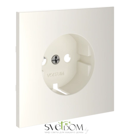 Накладка для розетки с заземлением Voltum S70 Хлопок VLS000613 Voltum VLS000613