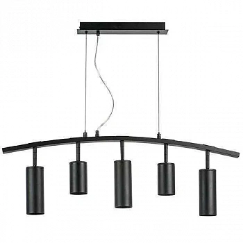 Lightstar LR735372873 Люстра RULLO 5х50W GU10 ЧЕРНЫЙ (571735+214437-2+214487-3)